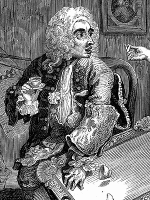 a detail from one of Hogarth’s engravings