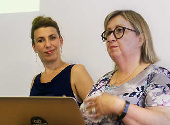 Kate Kenyon and Rahel Baillie, our speakers